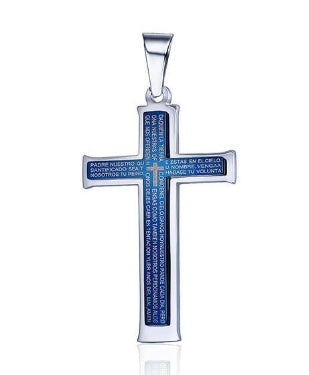 Double Cross Titanium Necklace – Refined Stainless Steel Pendant Jewelry