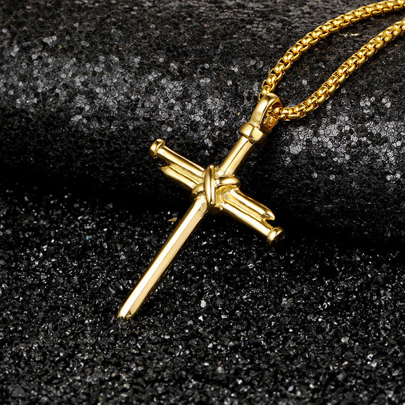 Nail Cross Pendant